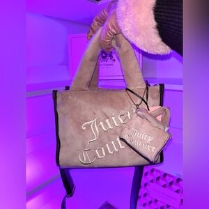 🎀Juicy Couture Soft Pink and Dark Brown Bag🪽✨